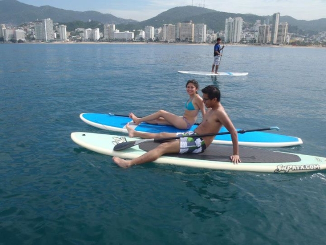 Disfrutando de la playa
